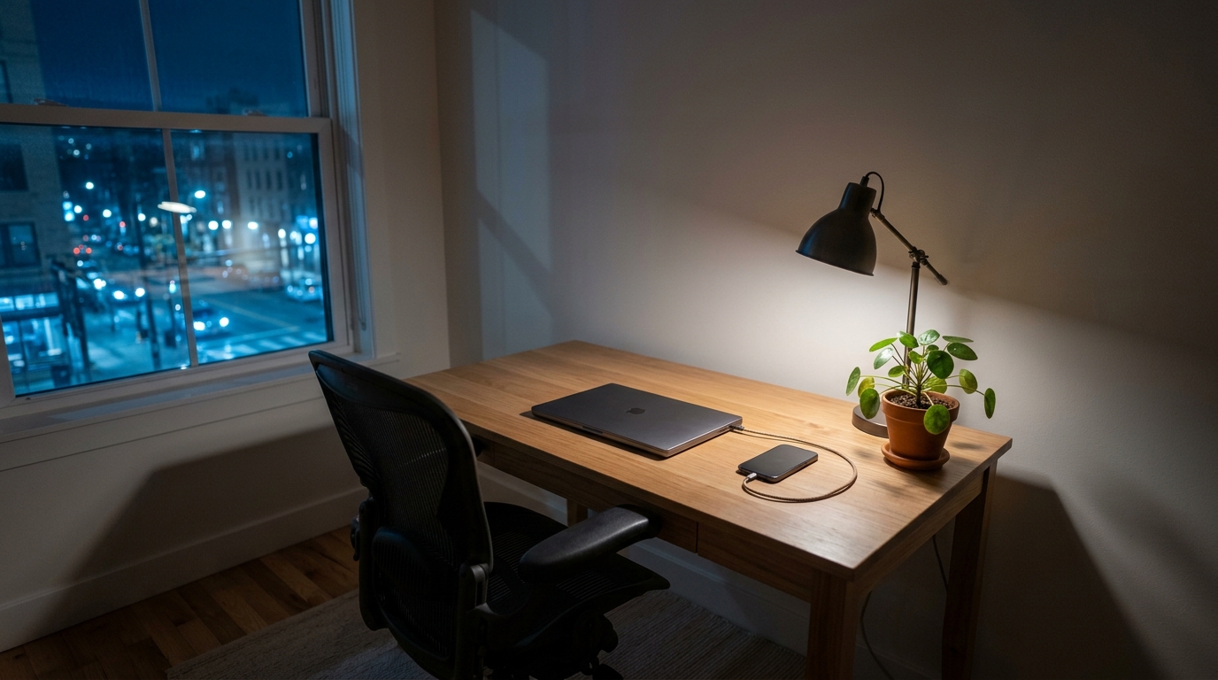 always on connection night desk