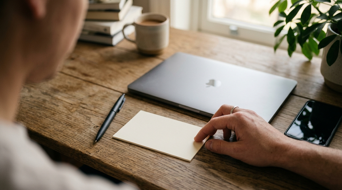 api key note card desk
