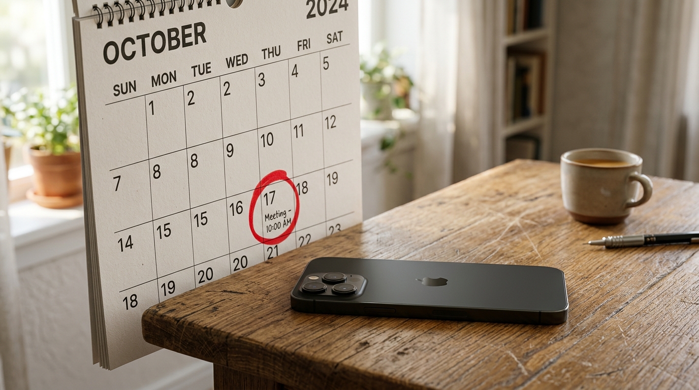 calendar reminder desk