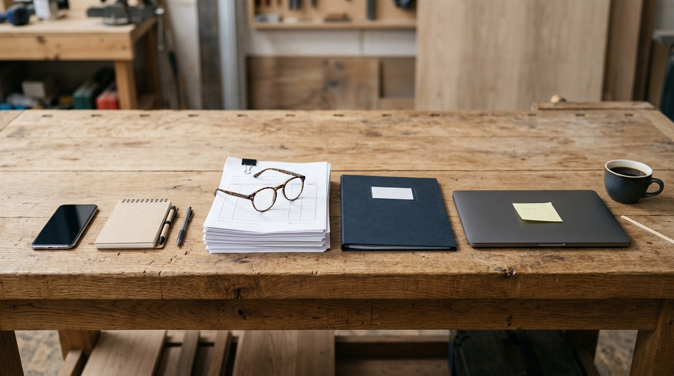Three distinct workspace setups side by side suggesting the three WhatsApp sequence tool options for small business